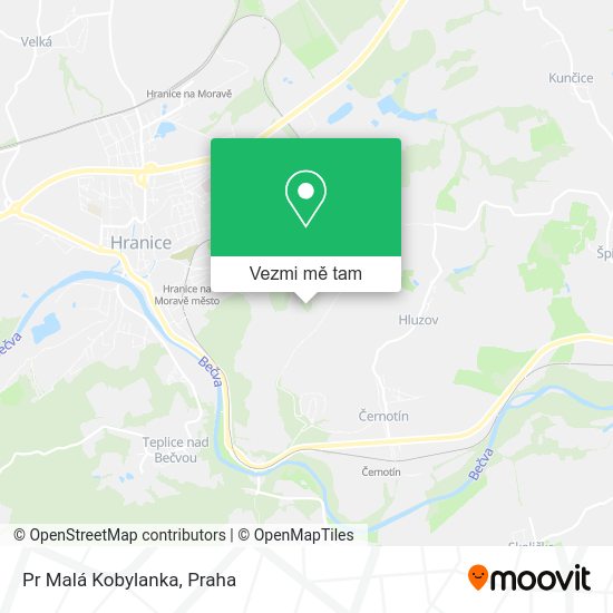 Pr Malá Kobylanka mapa