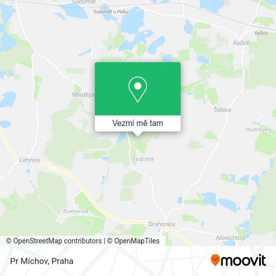 Pr Míchov mapa