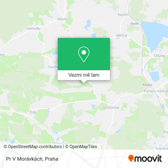 Pr V Morávkách mapa