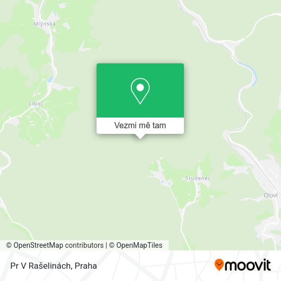 Pr V Rašelinách mapa