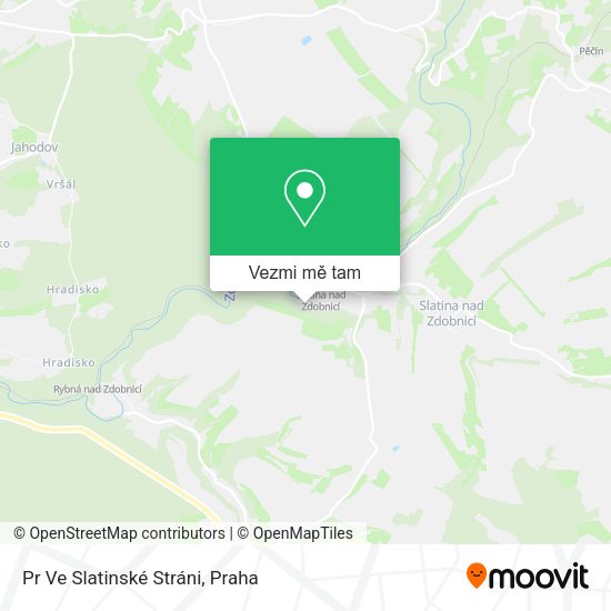 Pr Ve Slatinské Stráni mapa