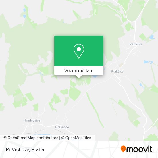 Pr Vrchové mapa