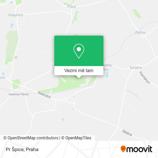 Pr Špice mapa