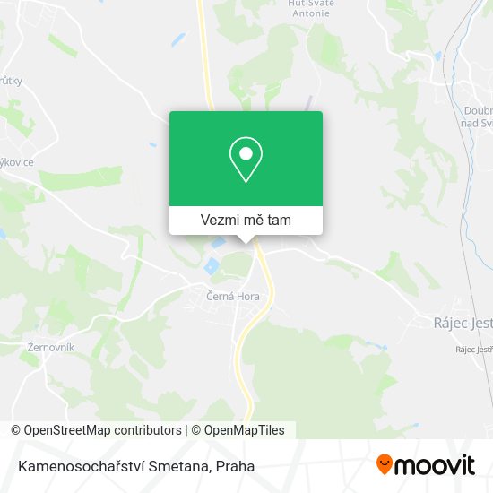 Kamenosochařství Smetana mapa