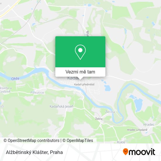 Alžbětinský Klášter mapa