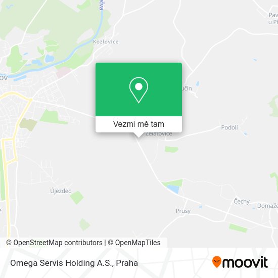 Omega Servis Holding A.S. mapa