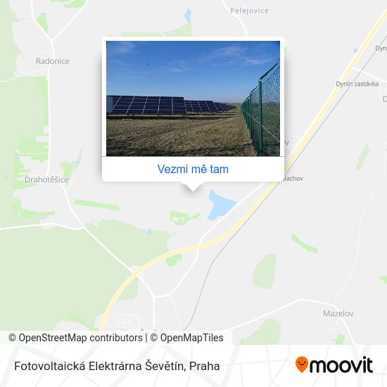 Fotovoltaická Elektrárna Ševětín mapa