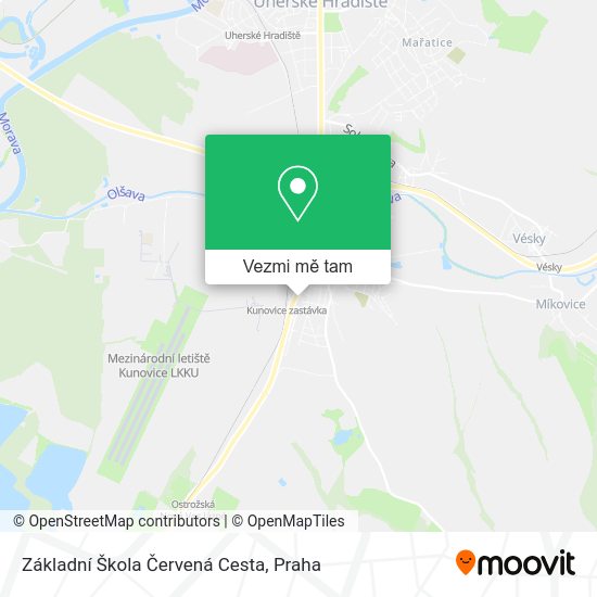 Základní Škola Červená Cesta mapa