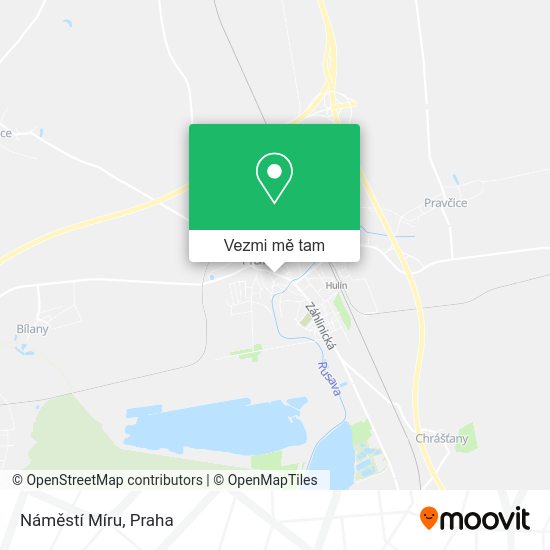 Náměstí Míru mapa