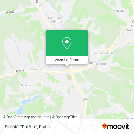 Sídliště ""Družba"" mapa