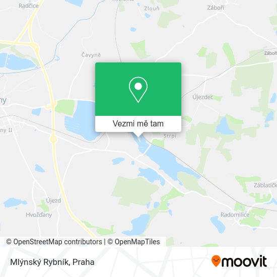 Mlýnský Rybník mapa