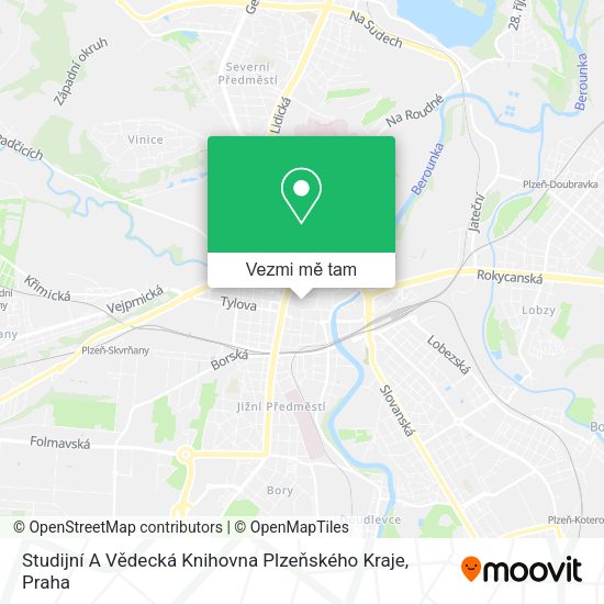 Studijní A Vědecká Knihovna Plzeňského Kraje mapa