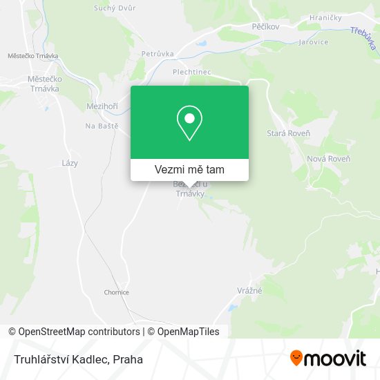 Truhlářství Kadlec mapa