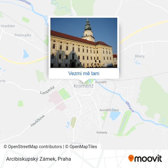 Arcibiskupský Zámek mapa