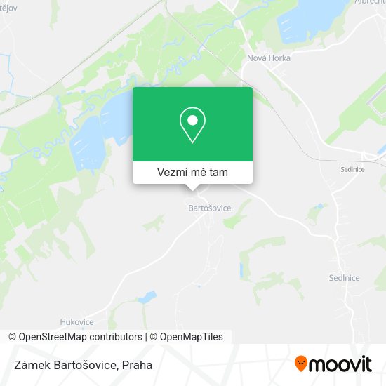 Zámek Bartošovice mapa