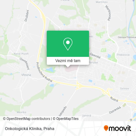 Onkologická Klinika mapa