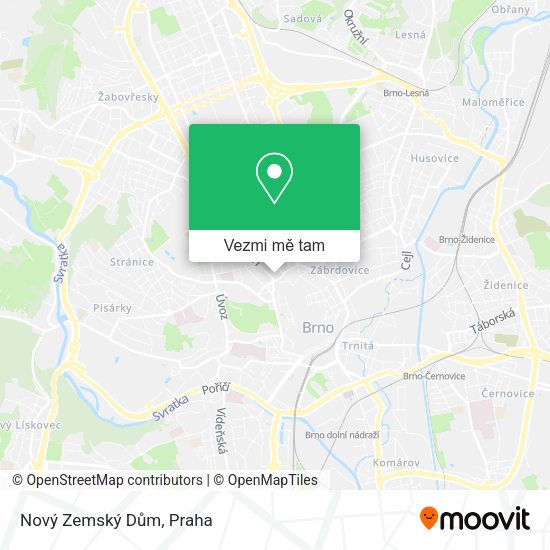 Nový Zemský Dům mapa