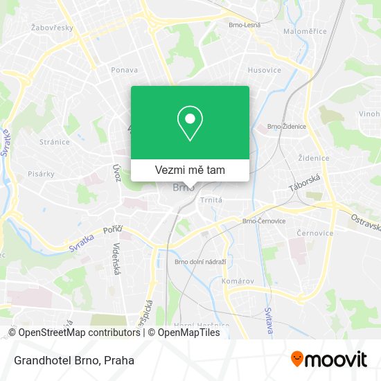 Grandhotel Brno mapa