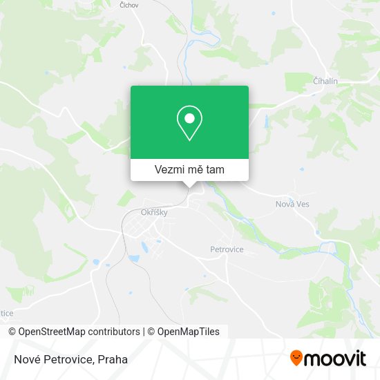 Nové Petrovice mapa