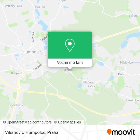 Vilémov U Humpolce mapa