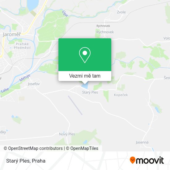 Starý Ples mapa