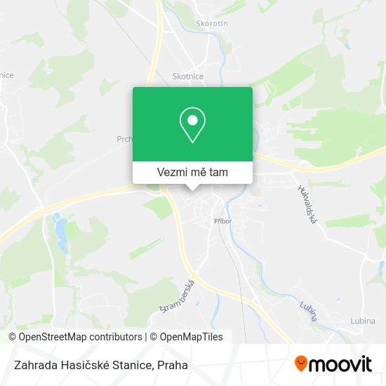 Zahrada Hasičské Stanice mapa