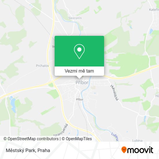 Městský Park mapa