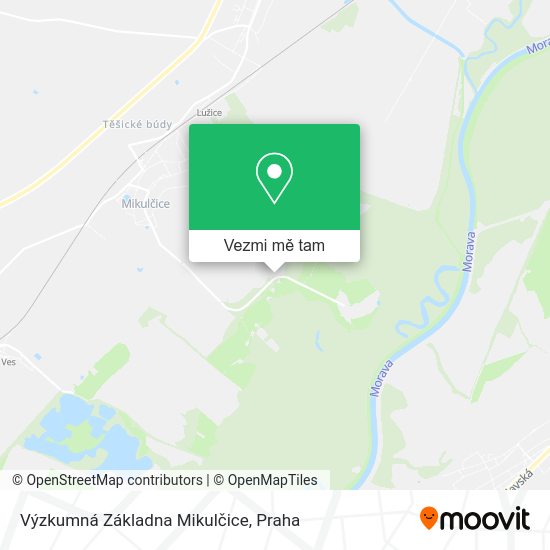 Výzkumná Základna Mikulčice mapa
