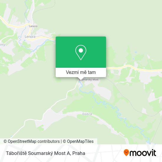 Tábořiště Soumarský Most A mapa