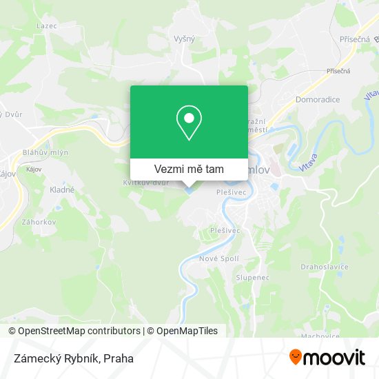 Zámecký Rybník mapa
