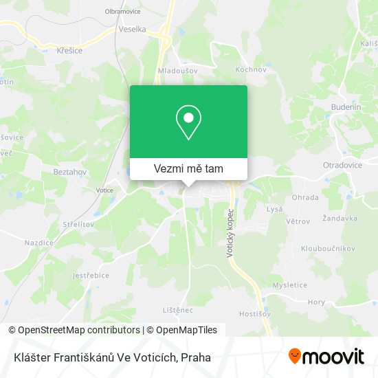 Klášter Františkánů Ve Voticích mapa