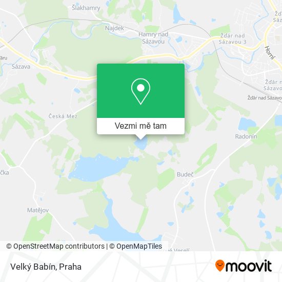 Velký Babín mapa