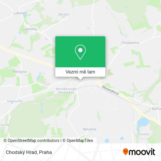 Chodský Hrad mapa