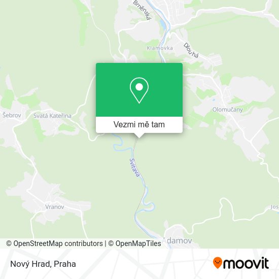 Nový Hrad mapa