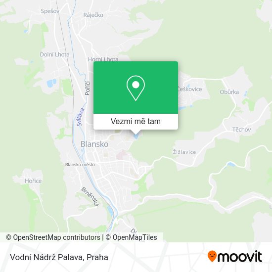 Vodní Nádrž Palava mapa