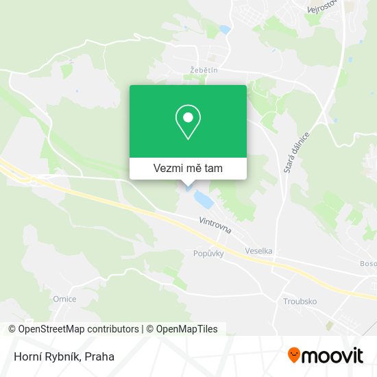 Horní Rybník mapa
