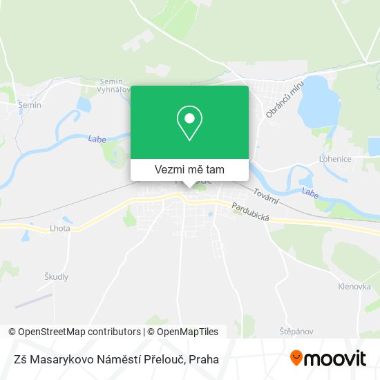 Zš Masarykovo Náměstí Přelouč mapa