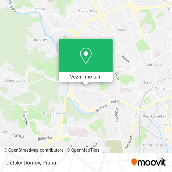 Dětský Domov mapa