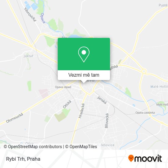 Rybí Trh mapa