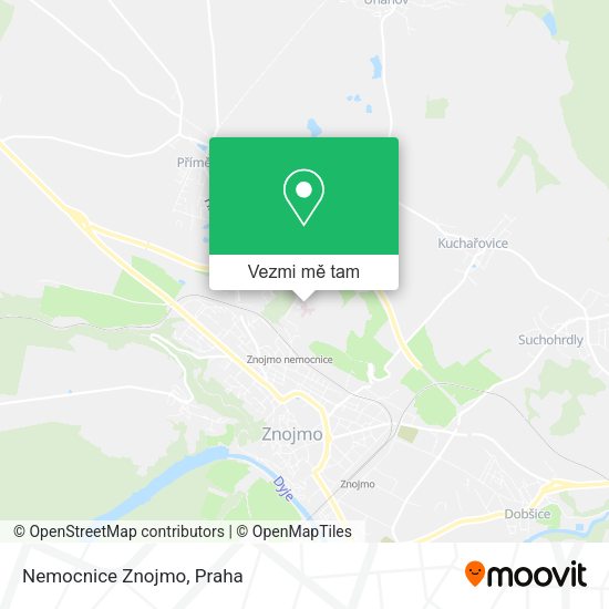 Nemocnice Znojmo mapa