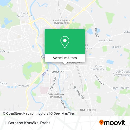 U Černého Koníčka mapa