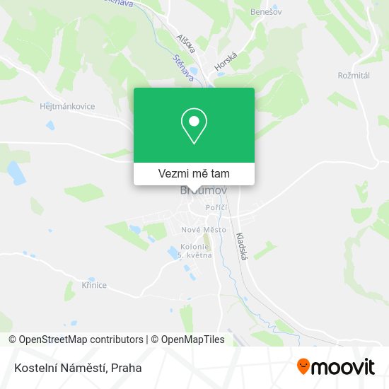 Kostelní Náměstí mapa