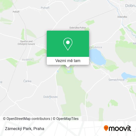 Zámecký Park mapa