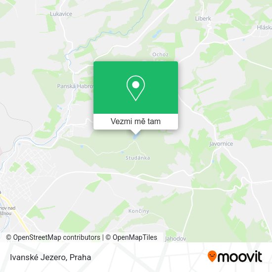 Ivanské Jezero mapa