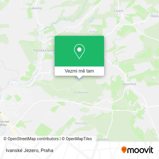 Ivanské Jezero mapa
