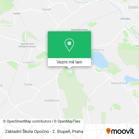 Základní Škola Opočno - 2. Stupeň mapa