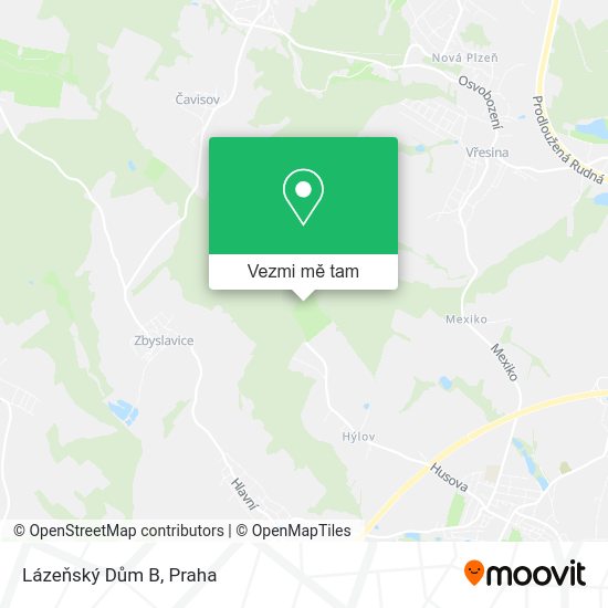 Lázeňský Dům B mapa