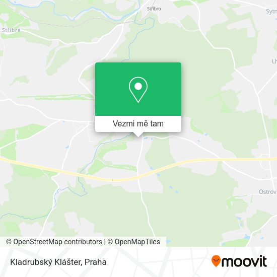 Kladrubský Klášter mapa