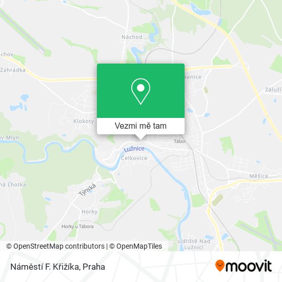 Náměstí F. Křižíka mapa