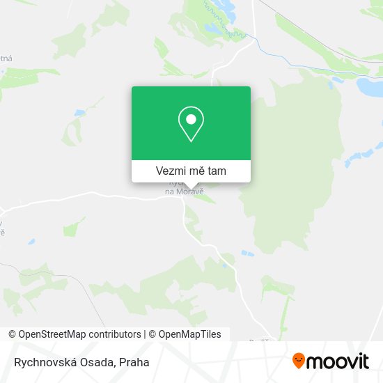 Rychnovská Osada mapa